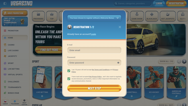 vegasino Jeu