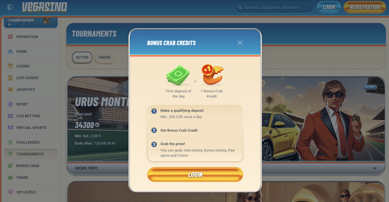 vegasino Jeu
